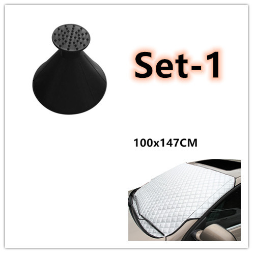 Car Sun & Snow Block Front Windshield Cover 2 Car Sun & Snow Block Front Windshield Cover - Image 2