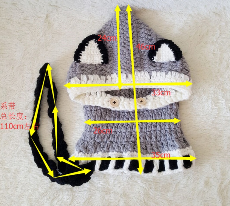 Children's Wool Knit Hat Hand-knitted warm Caps 8 Children's Wool Knit Hat Hand-knitted warm Caps - Image 8