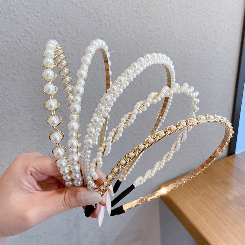 Thin Pearl Headband 1 Thin Pearl Headband