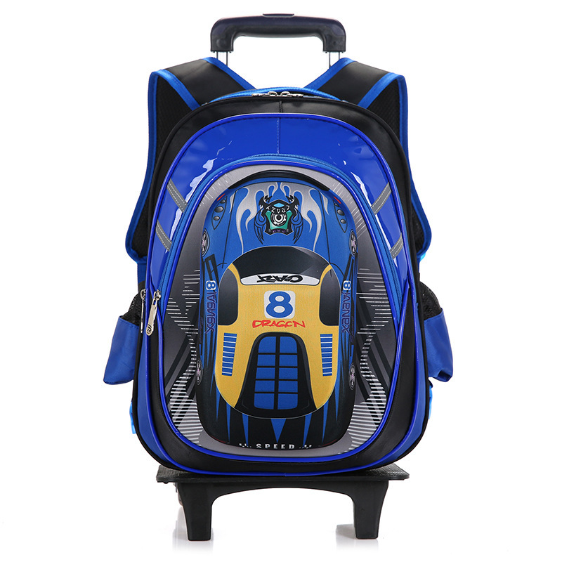 Boy Detachable Trolley Schoolbag to Reduces The Burden 9 Boy Detachable Trolley Schoolbag to Reduces The Burden - Image 9