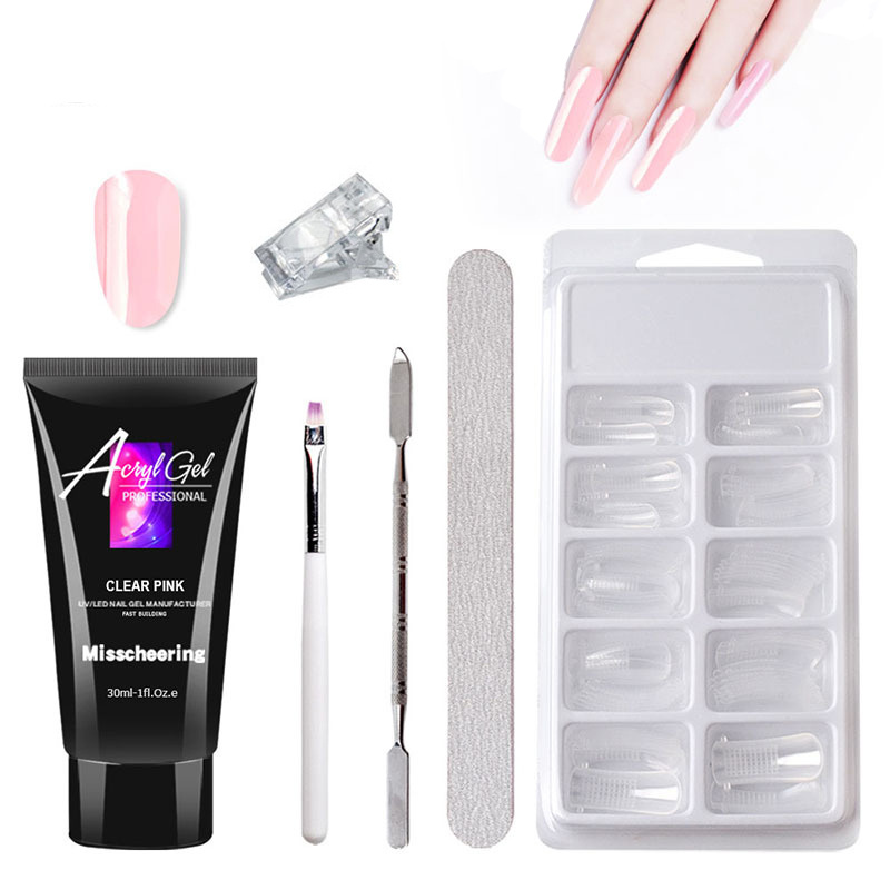 Painless Extension Gel Nail Art Without Paper Holder Quick Model Painless Crystal Gel Set 1 Painless Extension Gel Nail Art Without Paper Holder Quick Model Painless Crystal Gel Set