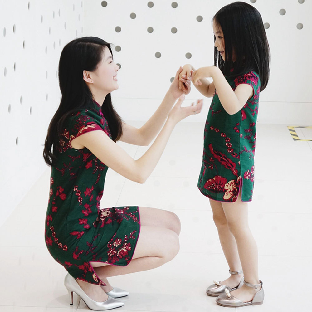 Mom- Daughter cheongsam Skirt 3 Mom- Daughter cheongsam Skirt - Image 3