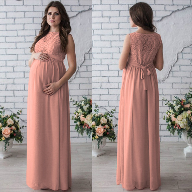Sleeveless Lace Maternity Dress 5 Sleeveless Lace Maternity Dress - Image 5