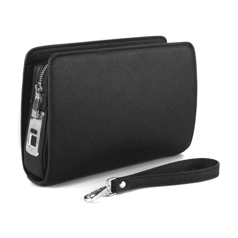 Mens Smart Fingerprint Synthetic Leather Clutch Bag 3 Mens Smart Fingerprint Synthetic Leather Clutch Bag - Image 3