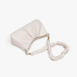 Cloud shaped Bag For Women With Pleats
