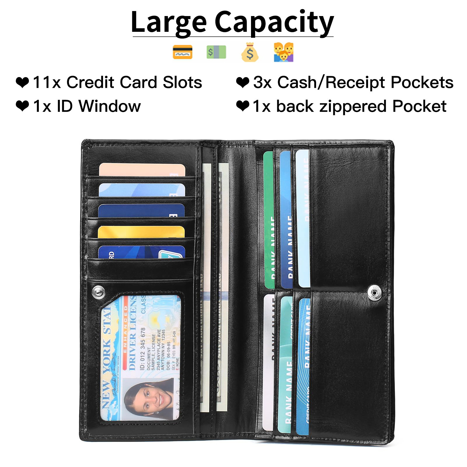 GOIACII Women's Long Wallet Ultra-Thin 5 GOIACII Women's Long Wallet Ultra-Thin - Image 5