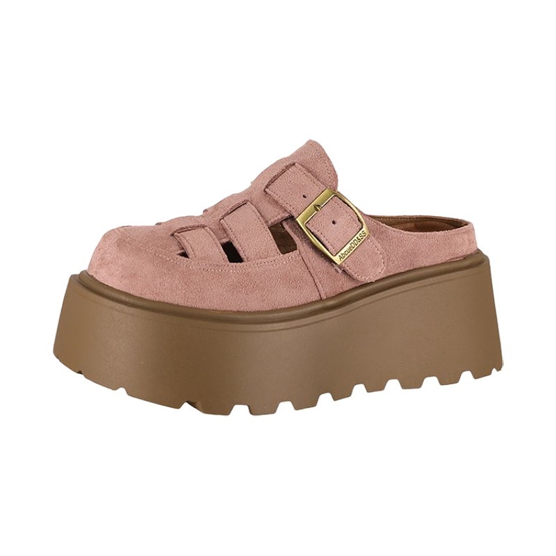 Small Chunky-soled Closed-toe Sandals Slippers 6 Small Chunky-soled Closed-toe Sandals Slippers - Image 6