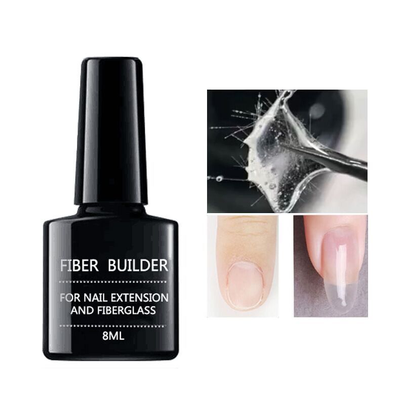 Fiber Builder Nail Gel Quick Building Repair Broken Nails Soak Off UV Gel 2 Fiber Builder Nail Gel Quick Building Repair Broken Nails Soak Off UV Gel - Image 2