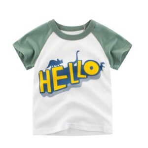 Summer Children's Boys Cotton T-shirt Short Sleeves