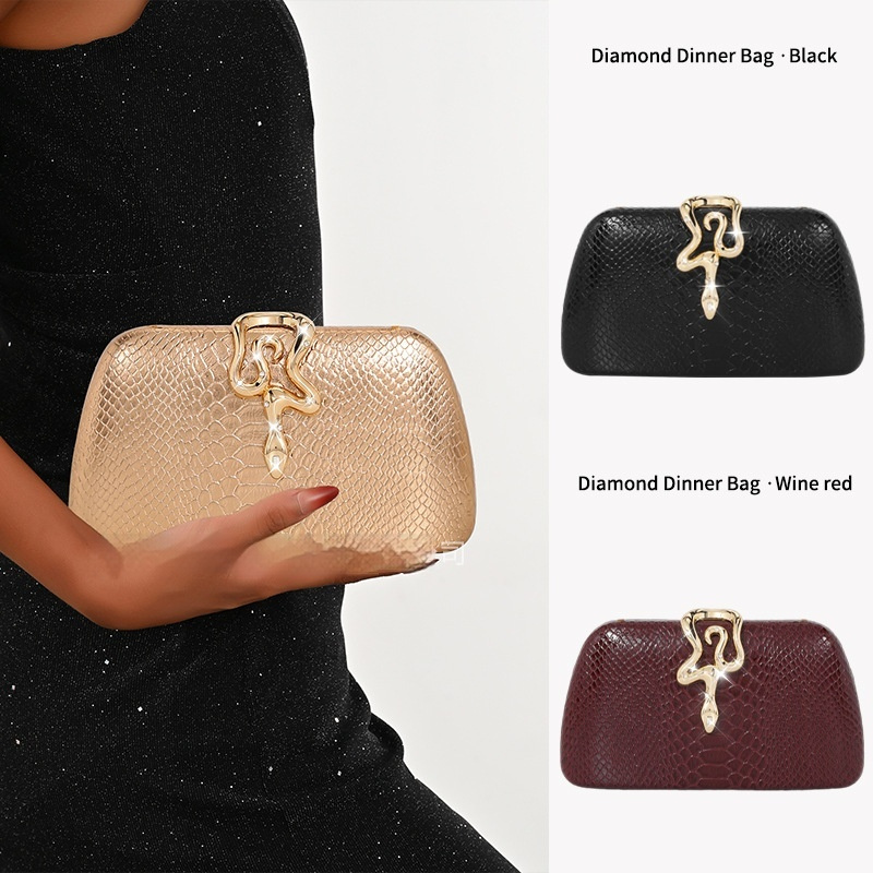 Women's Snake-Print Evening Tote With Flair 3 Women's Snake-Print Evening Tote With Flair - Image 3