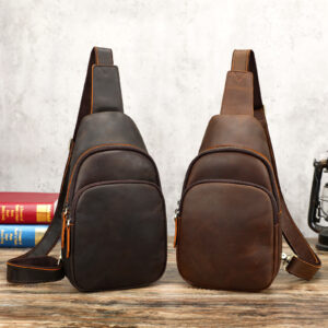 Men's First-Layer Cowhide Shoulder Bag