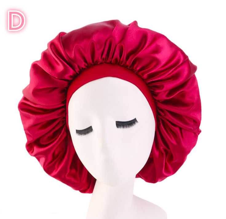 Beauty Print Satin Silk Bonnet Night Cap 2 Beauty Print Satin Silk Bonnet Night Cap - Image 2