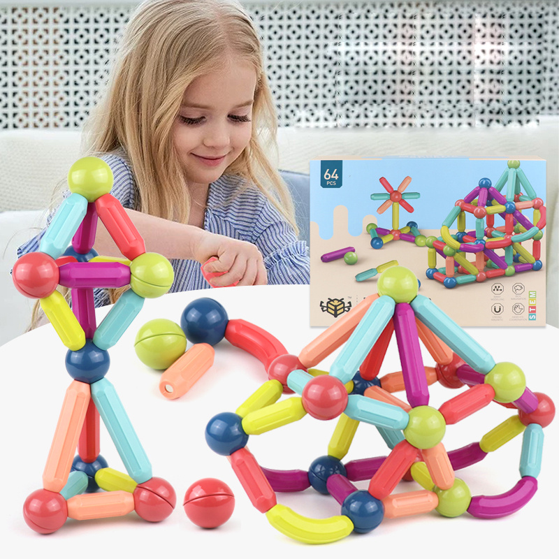 Magnetic Stick Building Blocks Game 2 Magnetic Stick Building Blocks Game - Image 2