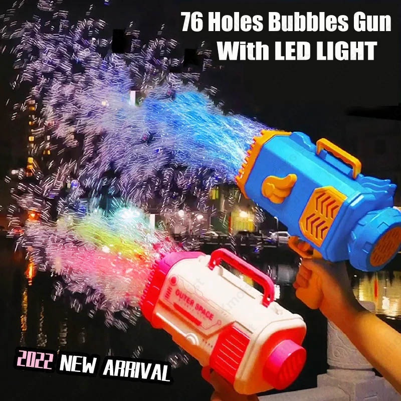 Bubble Gun Rocket Automatic Blower With Light Toys 8 Bubble Gun Rocket Automatic Blower With Light Toys - Image 8