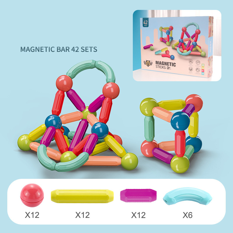 Magnetic Stick Building Blocks Game 5 Magnetic Stick Building Blocks Game - Image 5