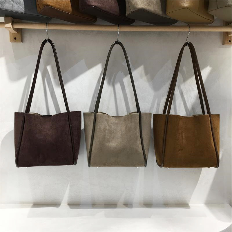 Suede Tote Bag A Simple Casual Shoulder Tote 1 Suede Tote Bag A Simple Casual Shoulder Tote