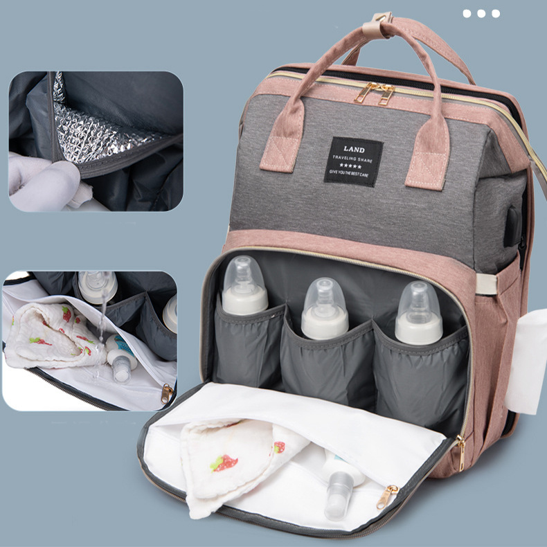 Baby Crib & Backpack Large Capacity with Insulated Bag 4 Baby Crib & Backpack Large Capacity with Insulated Bag - Image 4