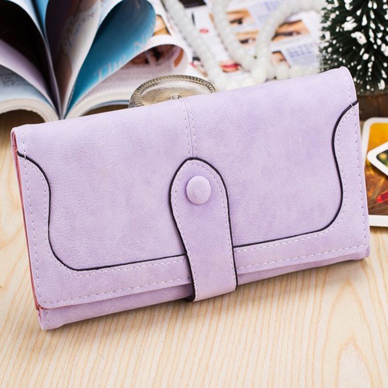 Stylish Matte Long Wallet For Women With Large Capacity 10 Stylish Matte Long Wallet For Women With Large Capacity - Image 10