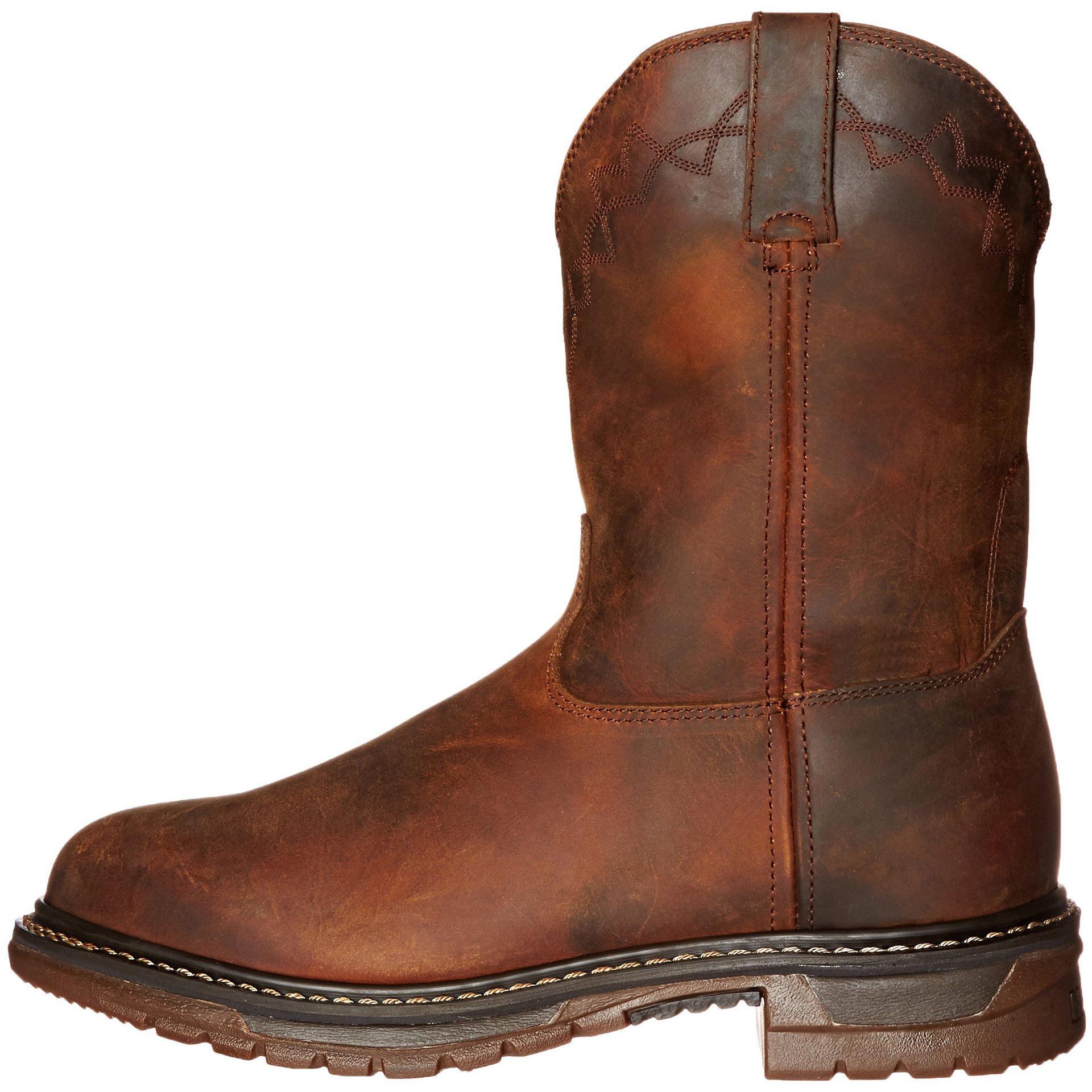 Men's Motorcycle Boots With Round Toes, Square Heels, Elastic Cuffs 1 Men's Motorcycle Boots With Round Toes, Square Heels, Elastic Cuffs