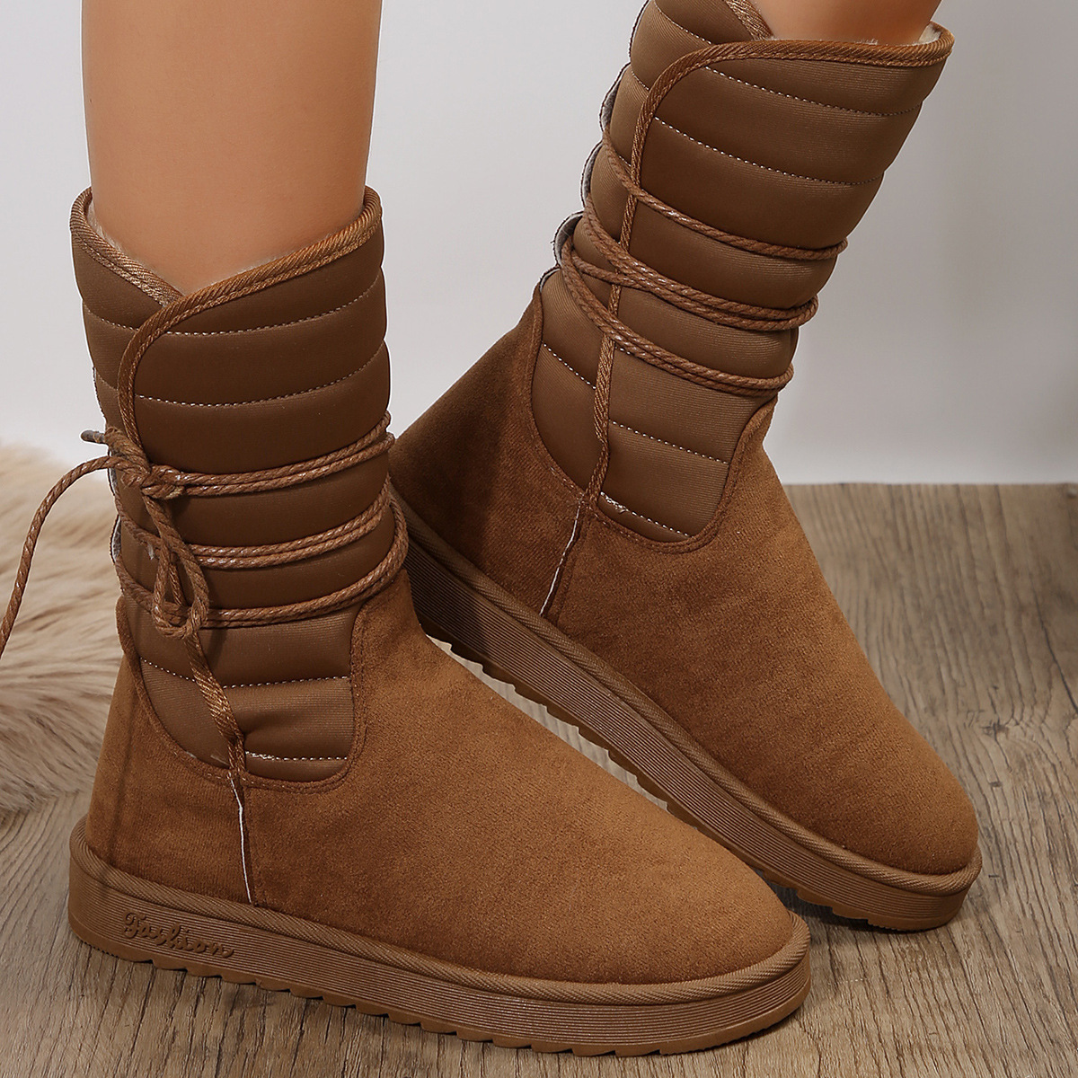 Mid-calf Women Cotton Boots 4 Mid-calf Women Cotton Boots - Image 4