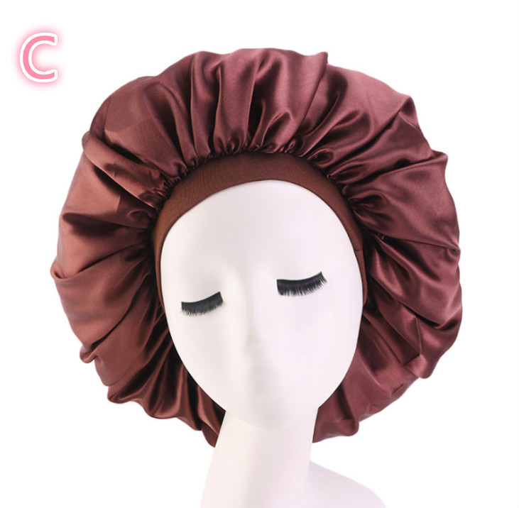 Beauty Print Satin Silk Bonnet Night Cap 5 Beauty Print Satin Silk Bonnet Night Cap - Image 5