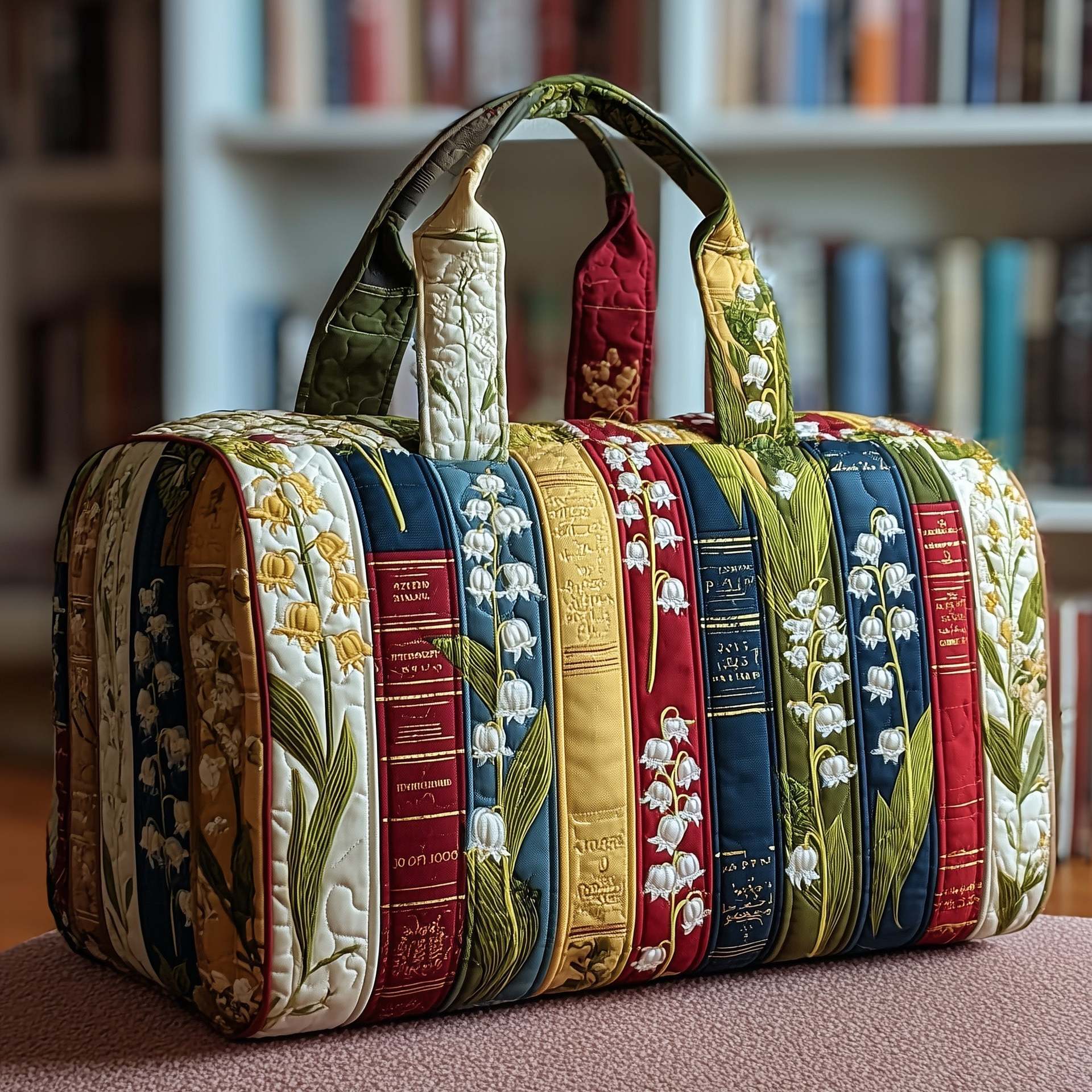 Bookwind Series Short-Distance Handheld Quilted Embroidery Travel Bag Multi-Functional 3 Bookwind Series Short-Distance Handheld Quilted Embroidery Travel Bag Multi-Functional - Image 3