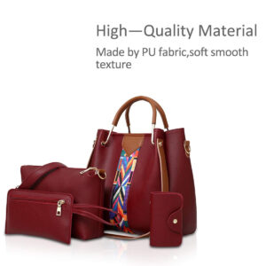 Women Handbags Shoulder Bags 4 Pcs Handbags