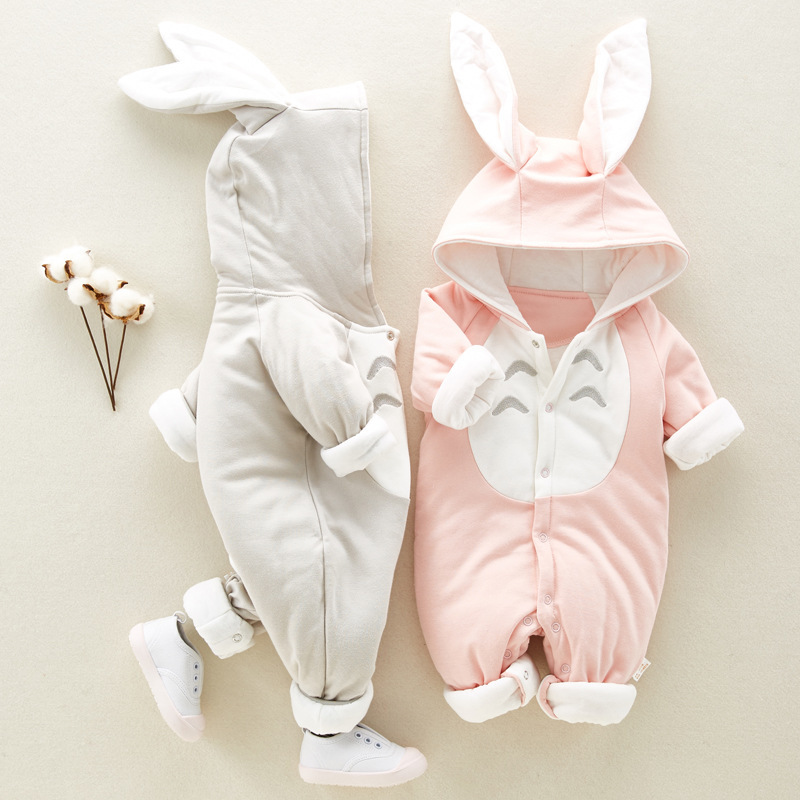 Cotton Padded Baby Romper 3 Cotton Padded Baby Romper - Image 3