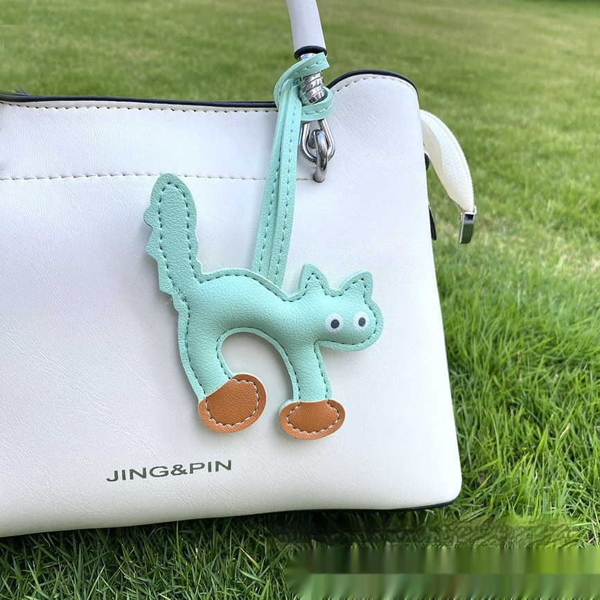 Mini CAT Leather Bag Pendant 8 Mini CAT Leather Bag Pendant - Image 8