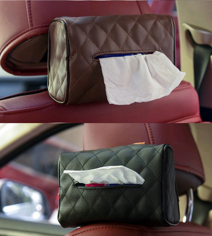 Sun Visor & Seat Back Mounted Tissue Box Holder 2 Sun Visor & Seat Back Mounted Tissue Box Holder - Image 2