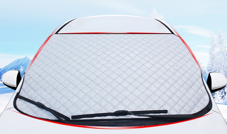 Car Sun & Snow Block Front Windshield Cover 5 Car Sun & Snow Block Front Windshield Cover - Image 5