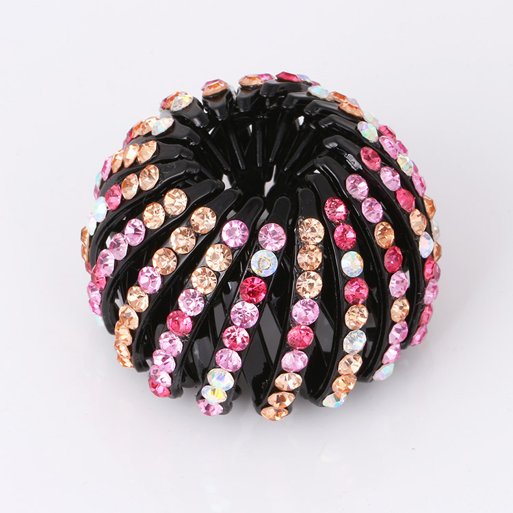Bird's Nest Hairpin Color Rhinestone Ponytail Ball Hairpin 5 Bird's Nest Hairpin Color Rhinestone Ponytail Ball Hairpin - Image 5