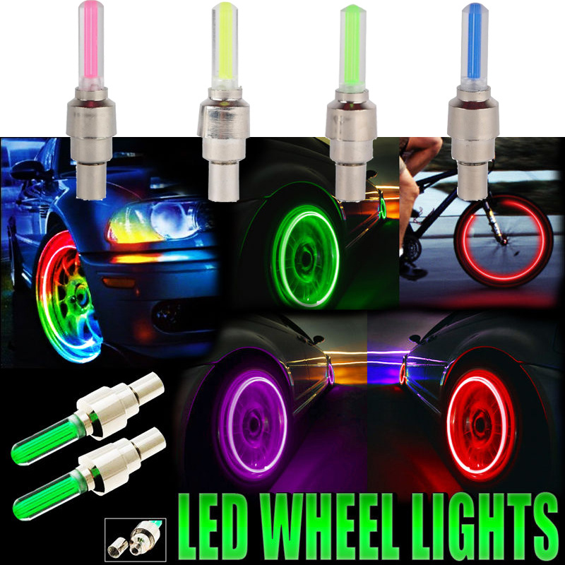Car & Bike Wheel Valve LED Lights 1 Car & Bike Wheel Valve LED Lights