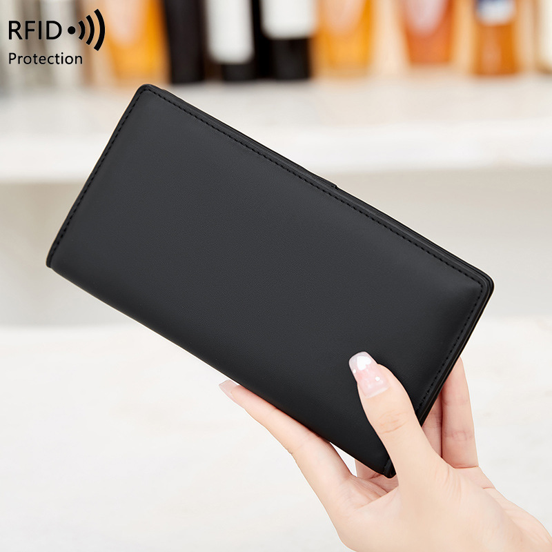 RFID Anti-Theft Wallet PU Simple Portable With Zipper And Multiple Card Slots 5 RFID Anti-Theft Wallet PU Simple Portable With Zipper And Multiple Card Slots - Image 5