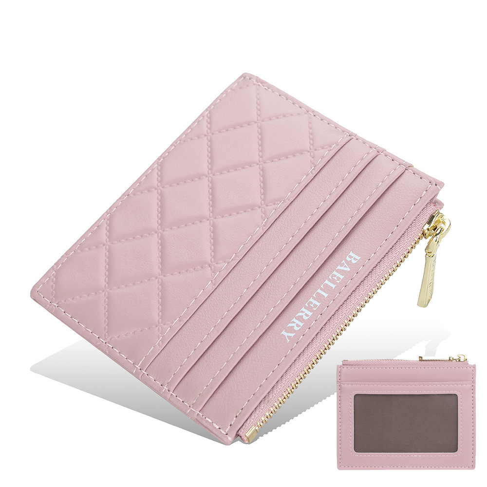 Women's Drivers License Card Holder Slim Zippered ID Case 2 Women's Drivers License Card Holder Slim Zippered ID Case - Image 2