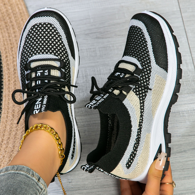 Women's Sporty Fly knit Mesh Shoes Low-cut Lightweight Casual And Versatile 3 Women's Sporty Fly knit Mesh Shoes Low-cut Lightweight Casual And Versatile - Image 3
