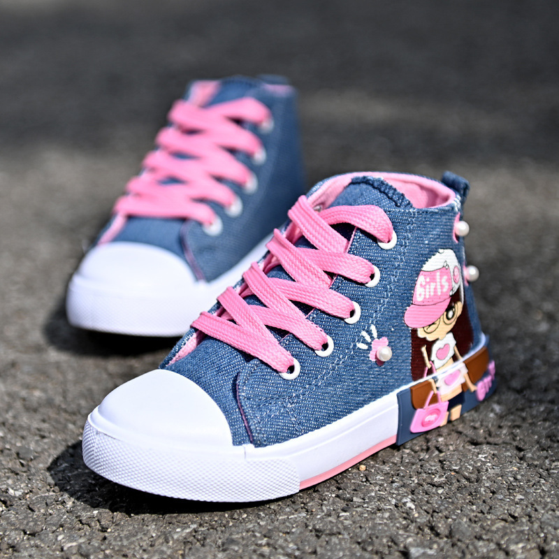 Canvas Girls' Sneakers 1 Canvas Girls' Sneakers