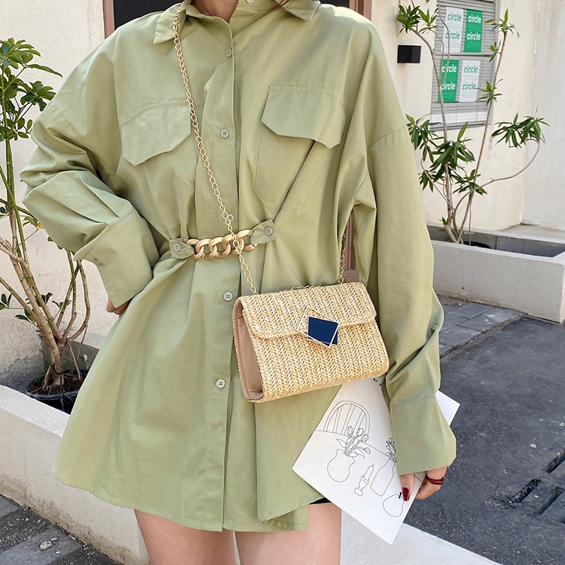 Shoulder Crossbody Bag For Women, Small Square Bag With Chain 3 Shoulder Crossbody Bag For Women, Small Square Bag With Chain - Image 3