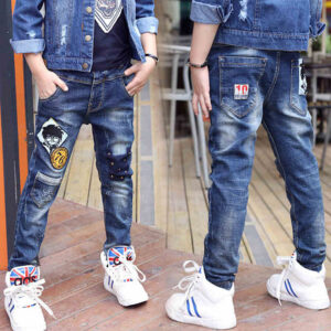 Boys Jeans One-piece Velvet