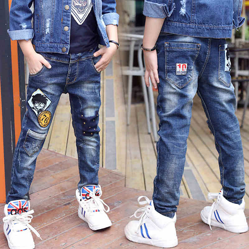Boys Jeans One-piece Velvet 1 Boys Jeans One-piece Velvet