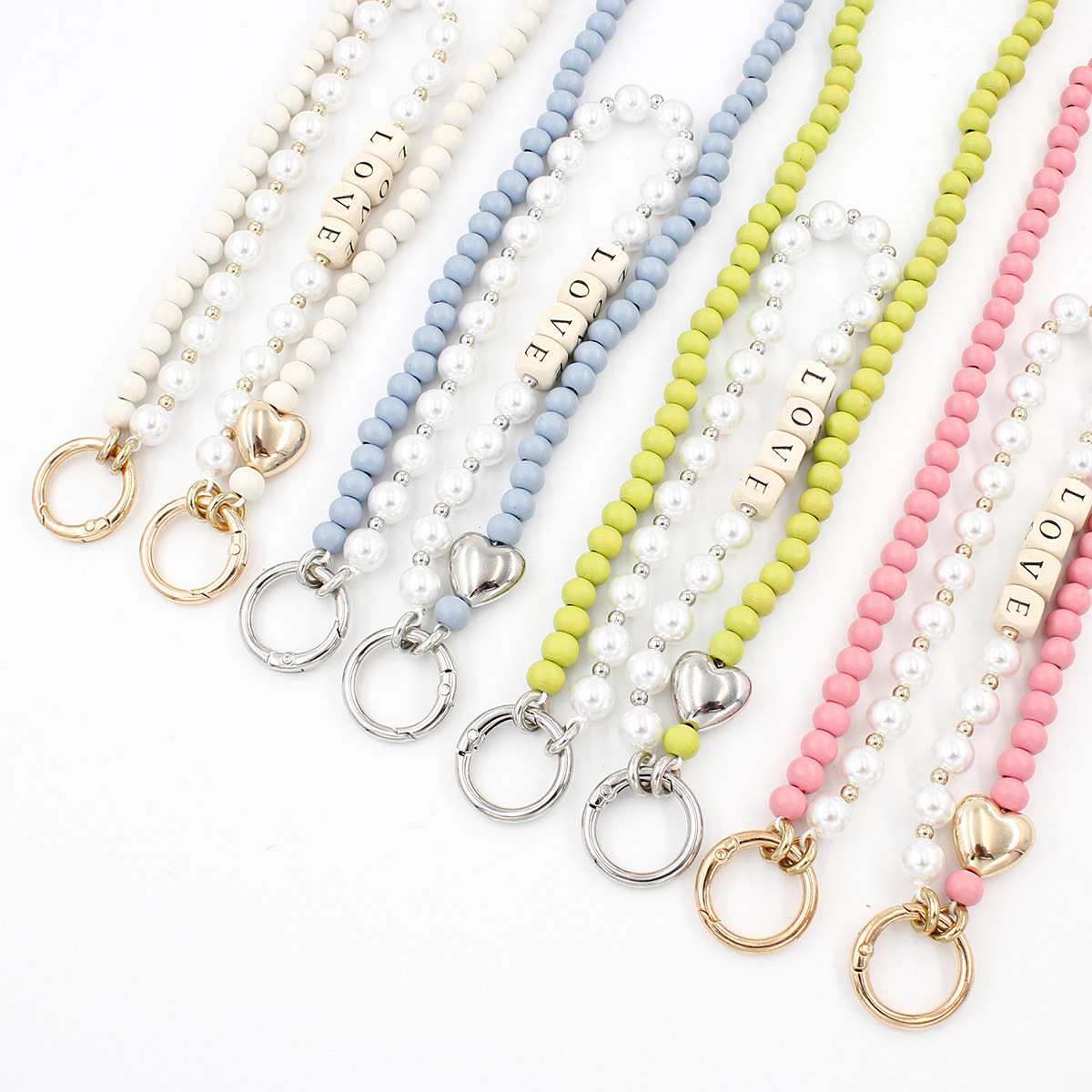 Wooden Bead Bag Chain Letter Double Layer 1 Wooden Bead Bag Chain Letter Double Layer
