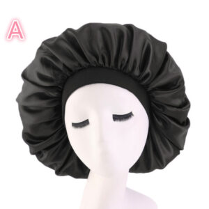 Beauty Print Satin Silk Bonnet Night Cap