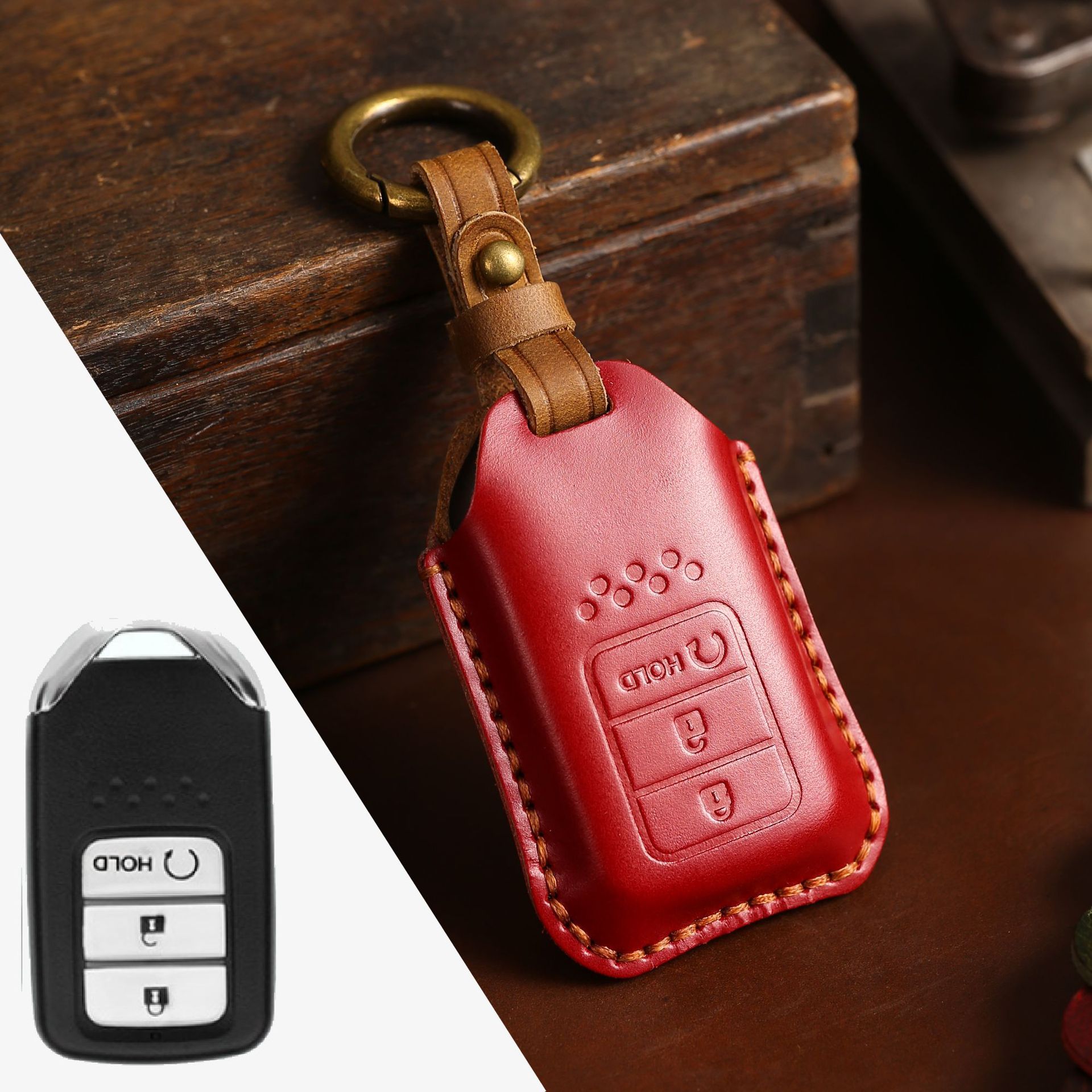 Universal Leather Car Key Case 6 Universal Leather Car Key Case - Image 6