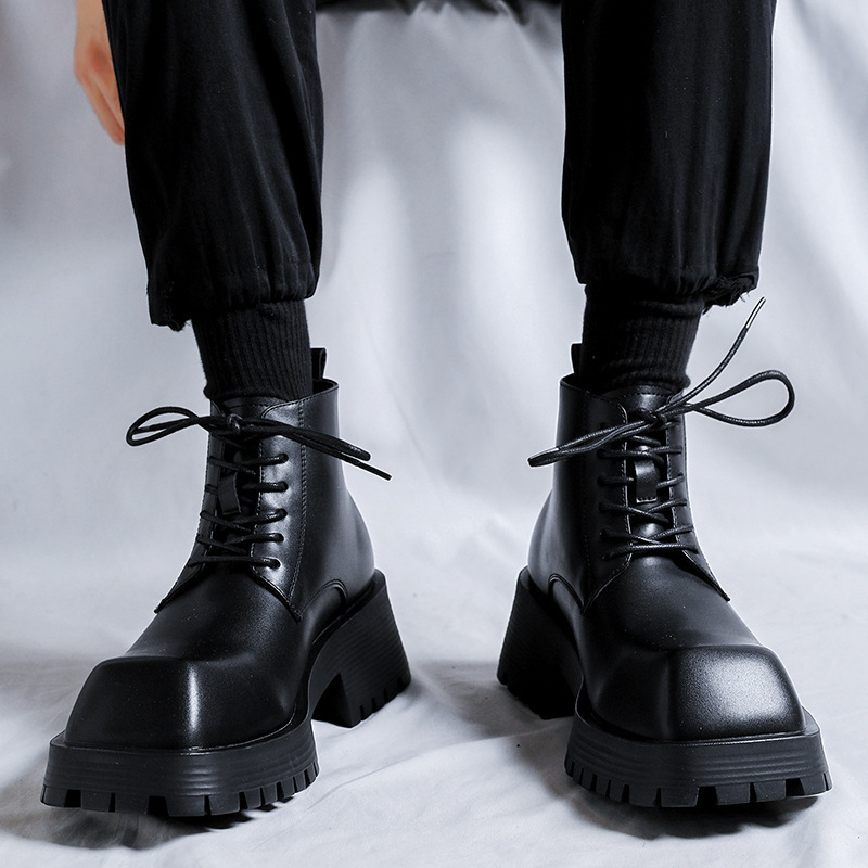 Men's Thick-Soled Formal Shoes Rhino-Horn Derby Style 2 Men's Thick-Soled Formal Shoes Rhino-Horn Derby Style - Image 2