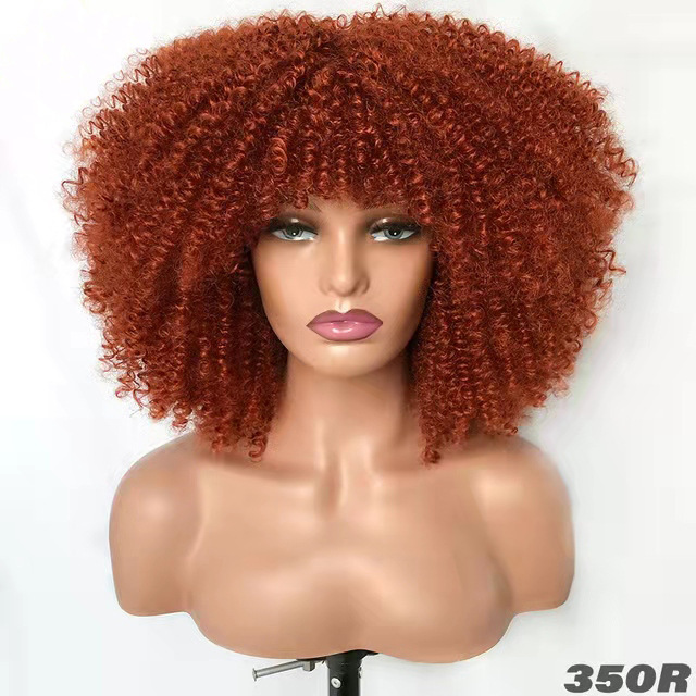 African Small Curly Hair Afro Wig Headgear 10 African Small Curly Hair Afro Wig Headgear - Image 10