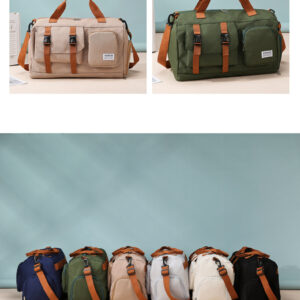 Sports Duffel Bag, Large Capacity with Shoe Pocket, Multi-functional Crossbody Bag