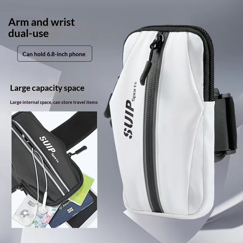 Universal Fitness Gear Arm Sleeves For Outdoor Morning Runs, Wrist Pouch 1 Universal Fitness Gear Arm Sleeves For Outdoor Morning Runs, Wrist Pouch