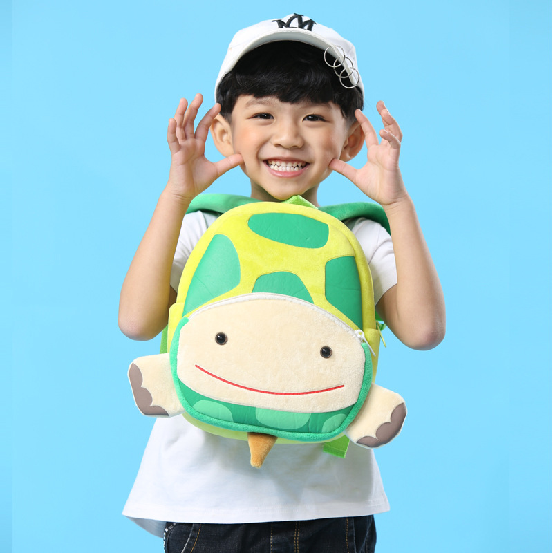 Cute Zoo Children's Schoolbag Backpack Plush Animal Turtle 1 Cute Zoo Children's Schoolbag Backpack Plush Animal Turtle