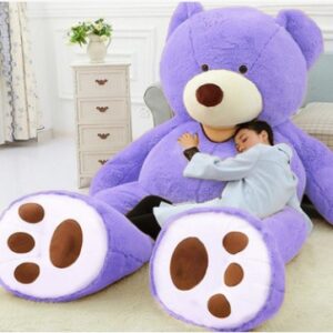Giant Teddy Bear Plush Toy Leather Shell