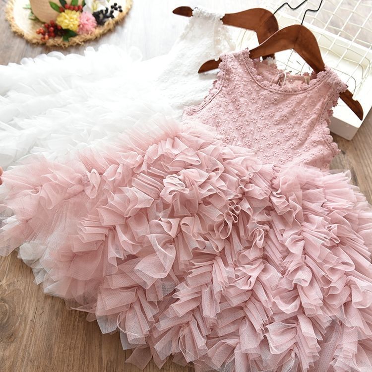 Girl's Long-sleeved Lace Dress 5 Girl's Long-sleeved Lace Dress - Image 5